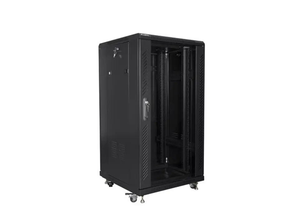 ⁨LANBERG FREE-STANDING 19" RACK CABINET 22U 600X600 BLACK⁩ at Wasserman.eu