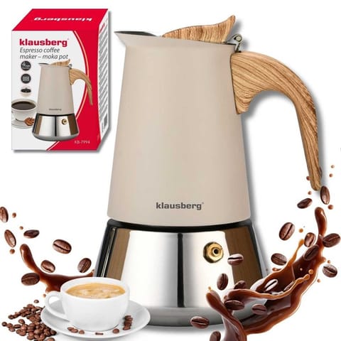 ⁨KAWIARKA ZAPARZACZ DO KAWY 200ml KLAUSBERG KB-7994 INDUKCJA⁩ w sklepie Wasserman.eu