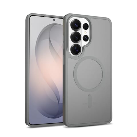 ⁨Crong Hybrid Matte Magnetic - Etui MagSafe Samsung Galaxy S26 Ultra (szary)⁩ w sklepie Wasserman.eu
