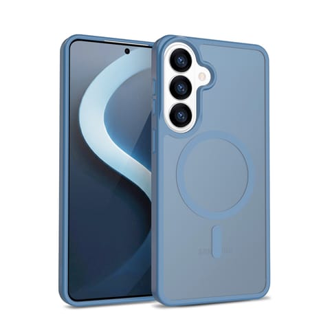 ⁨Crong Hybrid Matte Magnetic - Etui MagSafe Samsung Galaxy S26 (niebieski)⁩ w sklepie Wasserman.eu