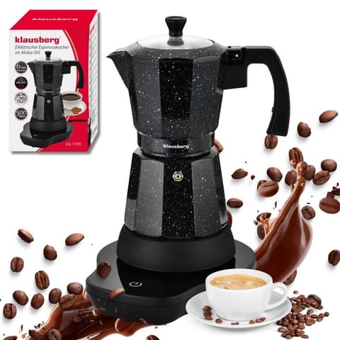 ⁨KAWIARKA ELEKTRYCZNA ESPRESSO 300ml KLAUSBERG KB-7998 500W⁩ w sklepie Wasserman.eu