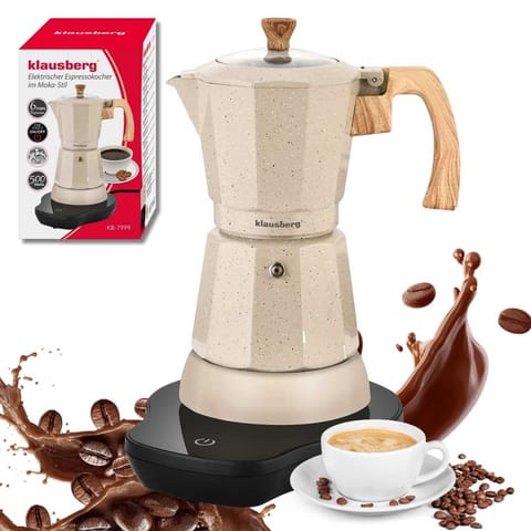 ⁨KAWIARKA ELEKTRYCZNA ESPRESSO 300ml KLAUSBERG KB-7999 500W⁩ w sklepie Wasserman.eu