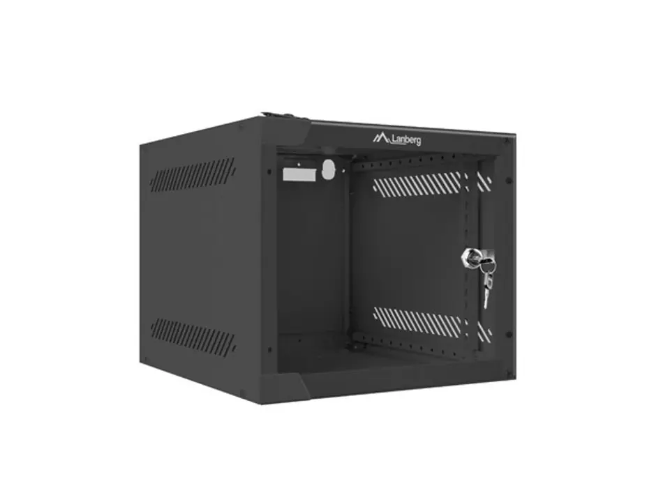 ⁨LANBERG 10" WALL-MOUNTED RACK CABINET 4U (280X310, BLACK)⁩ at Wasserman.eu