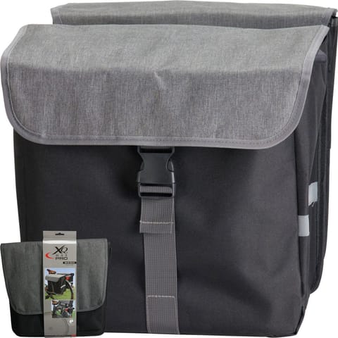 ⁨SAKWA TORBA ROWEROWA PODWÓJNA TYLNA NA BAGAŻNIK 40L XQMAX⁩ w sklepie Wasserman.eu