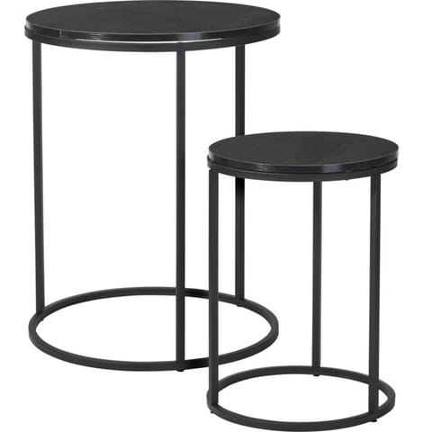 ⁨ZESTAW STOLIKÓW KAWOWYCH 2W1 BLAT DREWNIANY 30/40CM⁩ w sklepie Wasserman.eu