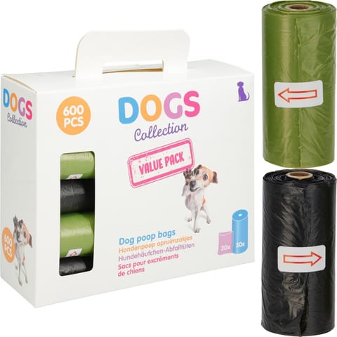 ⁨WORECZKI NA PSIE ODCHODY 600SZT DOGS COLLECTION⁩ w sklepie Wasserman.eu