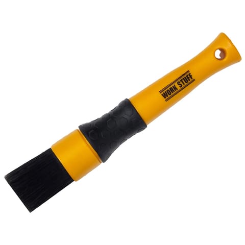 ⁨Work Stuff Detailing Brush Black Ultra Grip 22mm - pędzelek detailingowy z twardym włosiem⁩ w sklepie Wasserman.eu