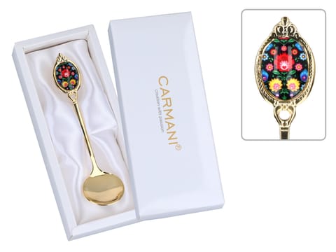 ⁨Łyżeczka do cukru - Kujawskie, czarne (CARMANI)⁩ w sklepie Wasserman.eu