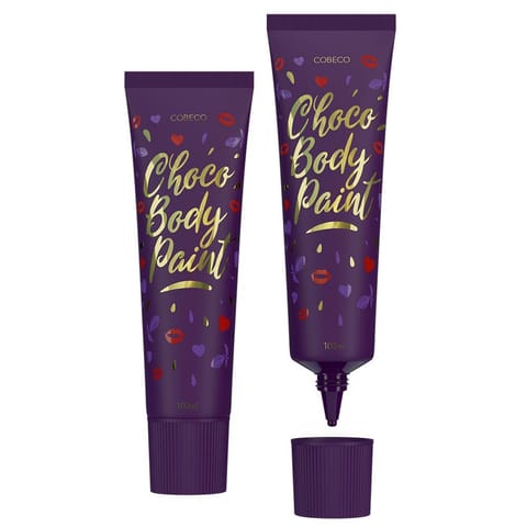 ⁨Cobeco Chocolate Bodypaint 100 ml - Jadalna farbka do ciała z czekoladą⁩ w sklepie Wasserman.eu