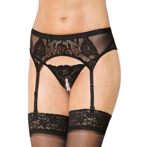 ⁨Garterbelt 3319 black (Black, Size M/L)⁩ at Wasserman.eu