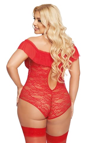 ⁨Kamila redplus size body 1899 (Color: red, Size: 3XL (46))⁩ at Wasserman.eu