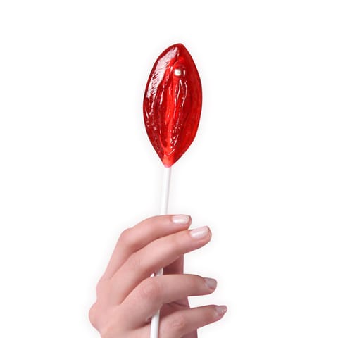 ⁨Sweet Lollipop Truskawkowy Lizak w Kształcie Symbolu, 30g, 21cm⁩ w sklepie Wasserman.eu