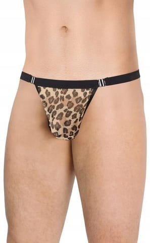 ⁨Mens Thong 4528 leopard (Color: leopard, size S-L)⁩ at Wasserman.eu