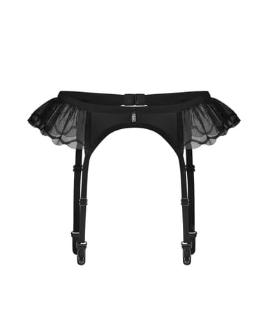 ⁨Obsessive Stelisa czarny pas do pończoch S/M minimalistyczny design⁩ w sklepie Wasserman.eu