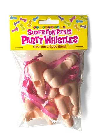 ⁨Little Genie Party Whistles zestaw 6 sztuk na rożowej smyczy⁩ w sklepie Wasserman.eu