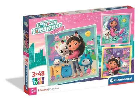 ⁨Puzzle 3x48 Gabbys Dollhouse: The Movie⁩ w sklepie Wasserman.eu