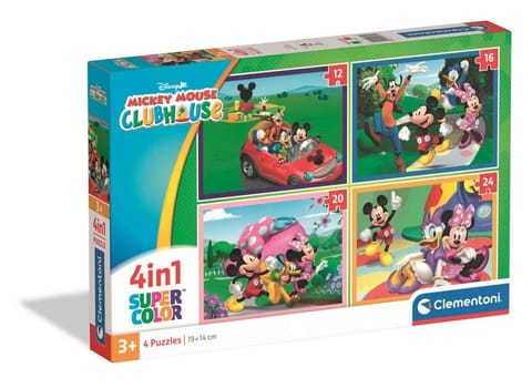 ⁨Puzzle 4w1 Mickey Mouse Clubhouse⁩ w sklepie Wasserman.eu