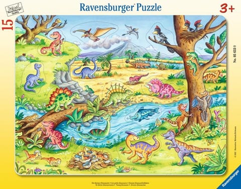 ⁨Puzzle 15 Young Dinosaurs Where to Put It?⁩ w sklepie Wasserman.eu