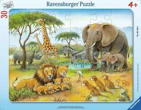 ⁨Puzzle 30 African Animal World Frame⁩ w sklepie Wasserman.eu