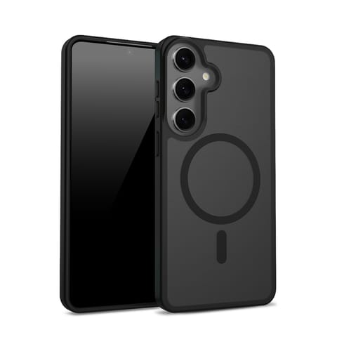 ⁨Crong Hybrid Matte Magnetic - Etui MagSafe Samsung Galaxy S24 (czarny)⁩ w sklepie Wasserman.eu