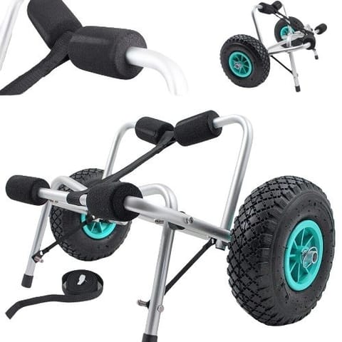 ⁨Transportowy wózek aluminiowy do kajaka/łodki lekki mobilny do 70kg⁩ w sklepie Wasserman.eu