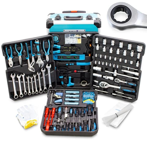 ⁨Zestaw narzędzi na kółkach Profesjonalny zestaw Kluczy/Klucze w walizce 1200el⁩ w sklepie Wasserman.eu
