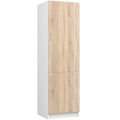 ⁨Szafka LIMA S60LO/205 BIAŁY/DĄB SONOMA⁩ w sklepie Wasserman.eu