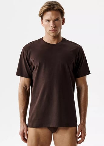 ⁨KOSZULKA ATLANTIC NMT-033 WL26 BRĄZOWY (kolor brąz, rozmiar XL)⁩ w sklepie Wasserman.eu