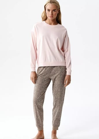 ⁨PIŻAMA ATLANTIC NLP-515 WL26 ROZJ/KAM (kolor róż jasny, rozmiar XXL)⁩ w sklepie Wasserman.eu