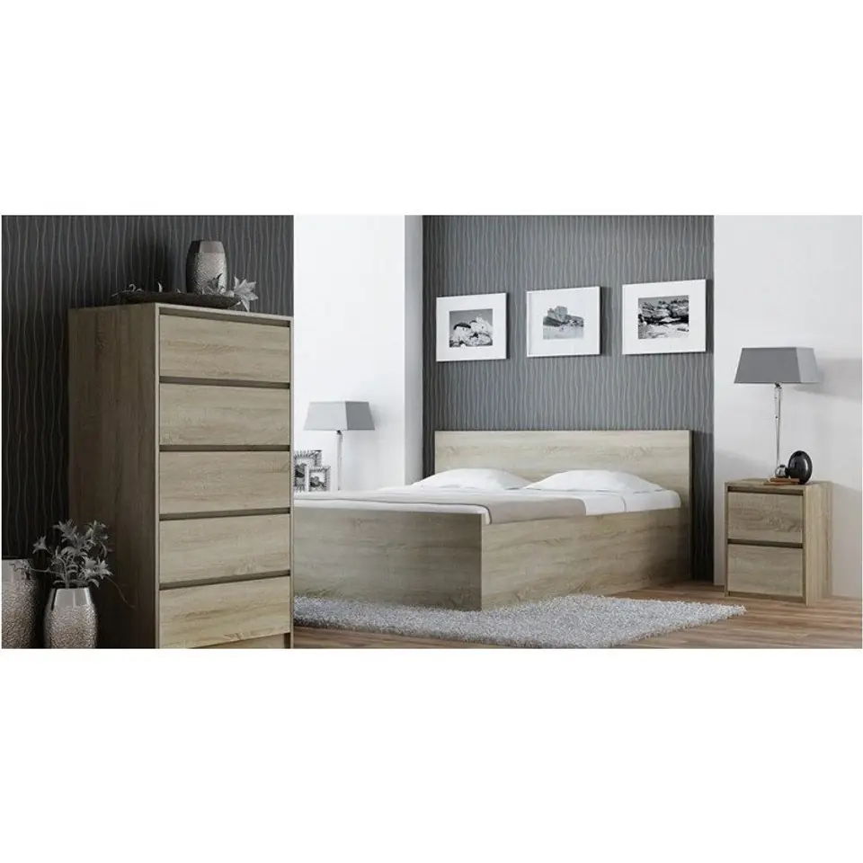 ⁨BEDSIDE TABLE KARO K2 - SONOMA OAK⁩ at Wasserman.eu