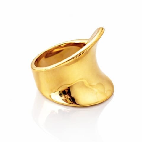 ⁨Pierścionek stal chirurgiczna platerowana 14k złotem PST995, Rozmiar pierścionków: US7 EU14⁩ w sklepie Wasserman.eu