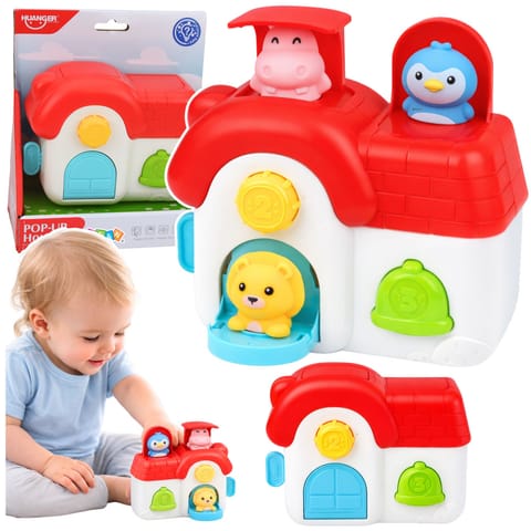 ⁨Domek Interaktywny Edukacyjny Dla Malucha Wyskakujące Zwierzątka⁩ w sklepie Wasserman.eu