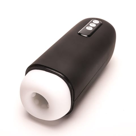 ⁨Masturbator Z Wibracją Ssaniem Cyberskóra Ładowany Usb Czarny⁩ w sklepie Wasserman.eu