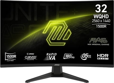 ⁨Monitor MSI MAG 321CQF (31.5" /Rapid VA /180Hz /2560 x 1440 /Czarny)⁩ w sklepie Wasserman.eu