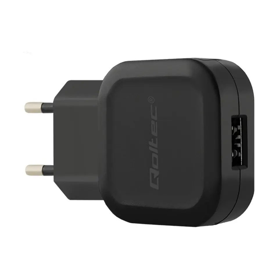 ⁨Qoltec Ładowarka sieciowa 12W | 5V | 2.4A |  USB (0NC)⁩ w sklepie Wasserman.eu