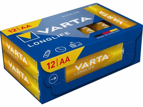 ⁨BATERIE ALKALICZNE VARTA R6 (AA) LONGLIFE 12szt NEW⁩ w sklepie Wasserman.eu