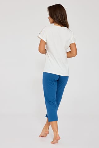 ⁨PIŻAMA CORNETTE PD-369/345 FLORIS (kolor ecri, rozmiar M)⁩ w sklepie Wasserman.eu