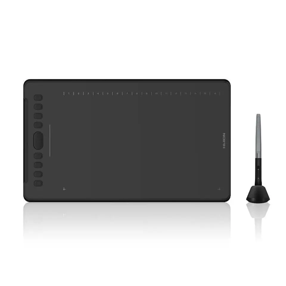 ⁨HUION H1161 graphic tablet 5080 lpi 279.4 x 174.6 mm USB Black⁩ at Wasserman.eu