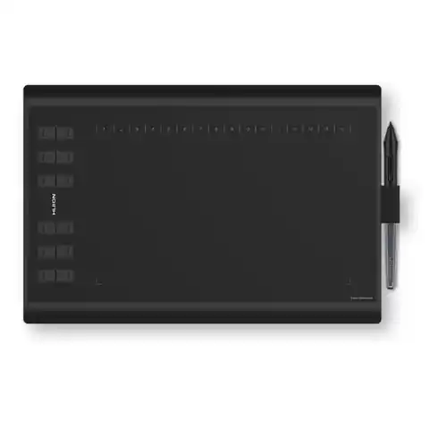 ⁨HUION H1060P graphic tablet 5080 lpi 250 x 160 mm USB Black⁩ at Wasserman.eu