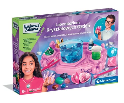 ⁨Clementoni 50398 Naukowa Zabawa Lab Laboratorium Kryształów Ozdobnych⁩ w sklepie Wasserman.eu