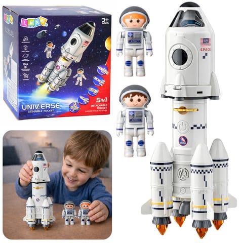 ⁨Zabawka Edukacyjna Rakieta Kosmiczna 5w1 Astronauci Światła Dźwięki⁩ w sklepie Wasserman.eu