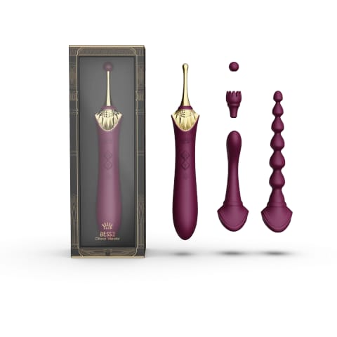 ⁨ZALO Bess 2 Velvet Purple - wielofunkcyjne urządzenie do masażu 4w1⁩ w sklepie Wasserman.eu