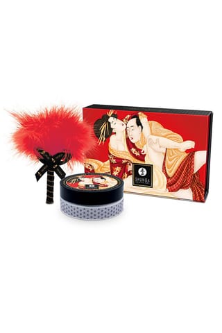 ⁨Shunga kissable massage powder sparkling strawberry wine⁩ w sklepie Wasserman.eu