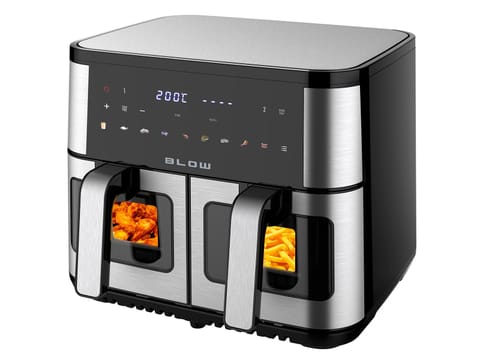⁨44-601# Air fryer frytkownica beztłuszczowa blow 2500w 9l dwukomorowy⁩ w sklepie Wasserman.eu