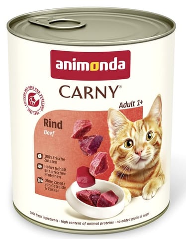 ⁨Animonda Carny Adult Wołowina puszka 800g⁩ w sklepie Wasserman.eu