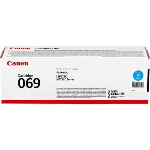 ⁨Canon oryginalny toner 069C, cyan, 1900s, 5093C002, Canon MF752Cdw, 754Cdw, LBP673Cdw, O⁩ w sklepie Wasserman.eu