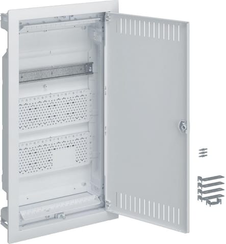 ⁨PLASTIC PT MULTIMEDIA SWITCHBOARD 2X PLATE 1X TH35 IP30 630.5X348X94.5 DOOR WENT WHITE VOLTA⁩ at Wasserman.eu