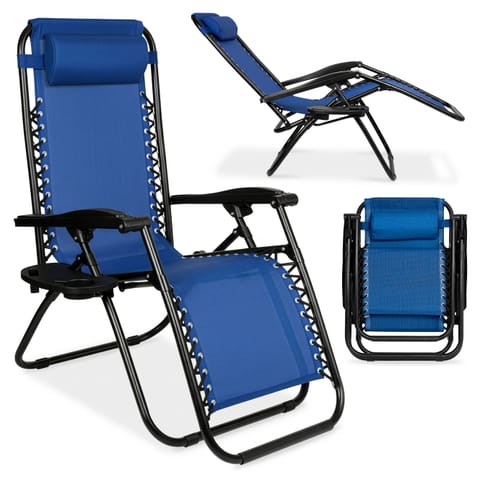 ⁨Leżak ogrodowy Orion Zero Gravity niebieski⁩ w sklepie Wasserman.eu