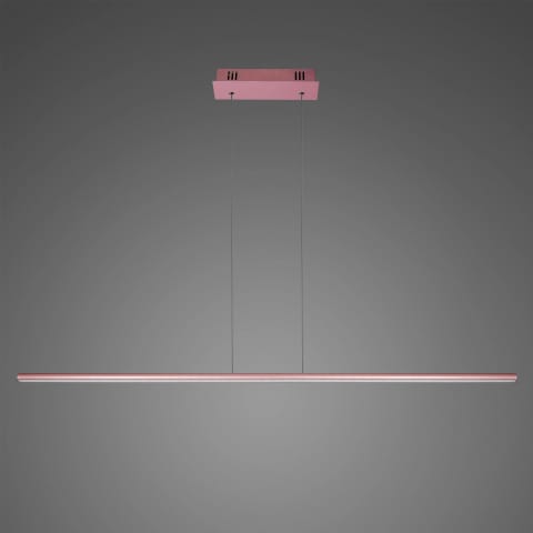 ⁨Lampa wisząca Linea No.1 120cm 3k różowo złota (Barwa światła delikatnie ciepła, Kolor różowe złoto, Możliwość ściemniania nie)⁩ w sklepie Wasserman.eu