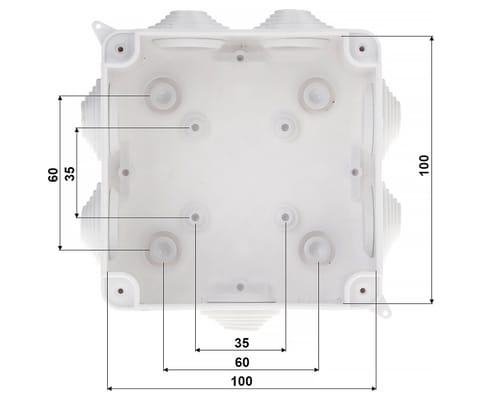⁨PUSZKA ODGAŁĘŹNA Z DŁAWNICAMI PKRA-100X100 DELTA Montage⁩ w sklepie Wasserman.eu